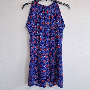 Escapade Romper with tie neck